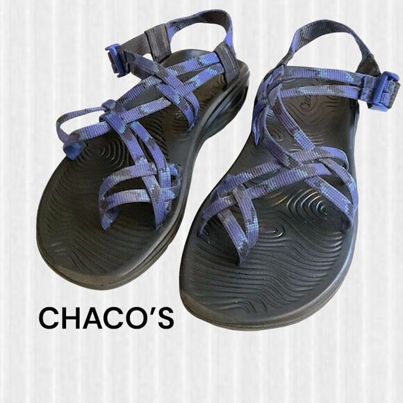 Chaco ZVolv X2 Women’s Size 6 Outdoor Sandals Tinge Blue Black Casual Hiking - Picture 1 of 11